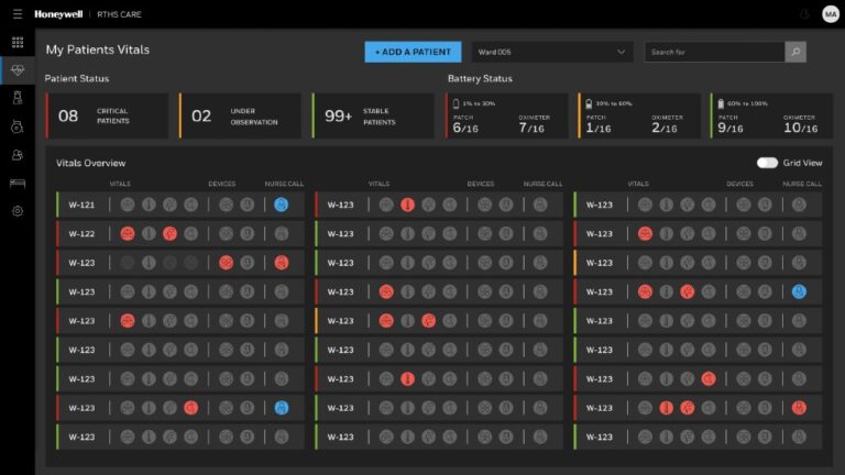 Honeywell Real-Time Health Monitoring System Designed to Improve Caregiver Efficiency and to Reduce Hospital Readmissions